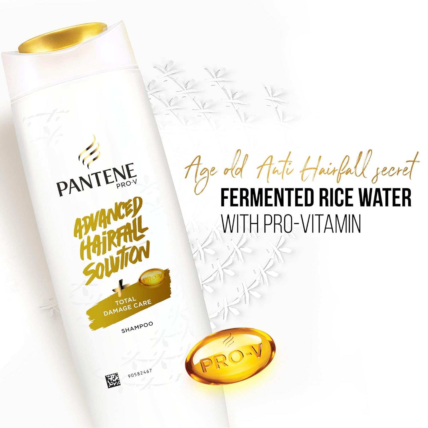Pantene Advanced Hairfall Solution, Anti-Hairfall Total Damage Care Shampoo for Women, 180ML