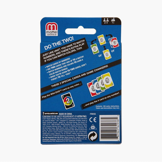 DOS Card Game – Fast-Paced Matching Game from the Makers of UNO (Ages 7+)