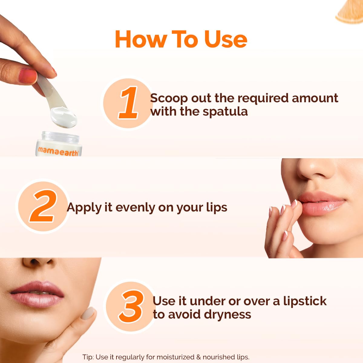 Mamaearth Vitamin C Moisture Therapy Lip Balm SPF 50 with Vitamin C & Honey For Lip Lightening - 15 gm