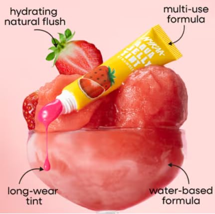 Nykaa Cosmetics Aqua Jelly Lip & Cheek Multi-use Water Tint - Strawberry (10ml)
