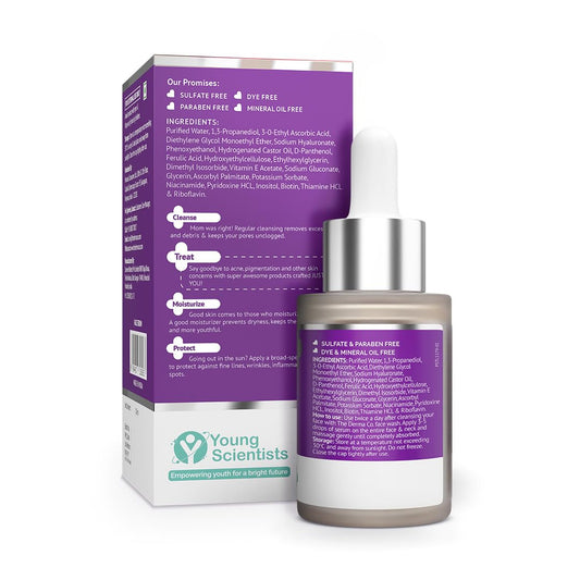 The Derma Co 5% Vitamin C Daily Face Serum With Ferulic Acid & Multivitamin - 30 ml