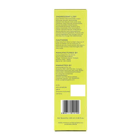 Hyphen Oil Control Daily Exfoliating Cleanser 2% AHA + BHA Salicylic Acid Face Wash For Oily Skin & Acne (100ml)