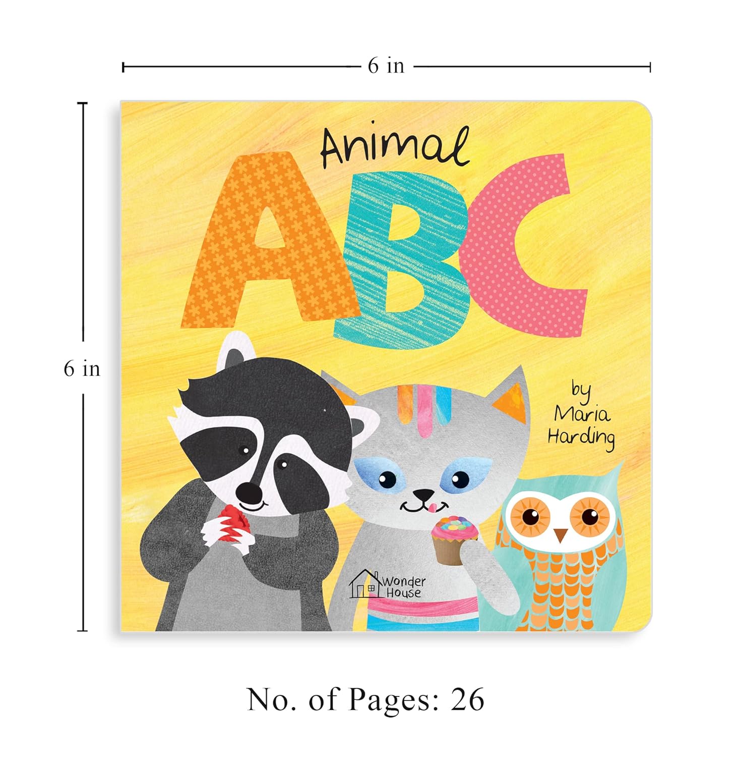 Animal ABC – Board Book for Kids: Playful Animals Teach A to Z with Bright Illustrations & Fun Rhymes | Hardcover