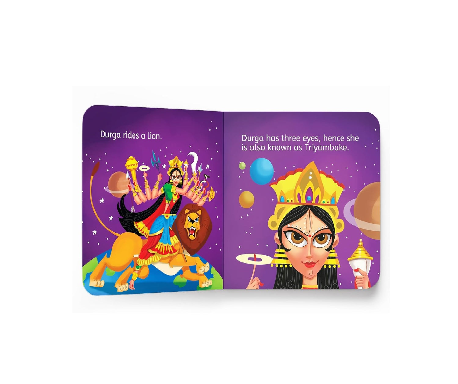 My First Book of Durga – Illustrated Board Book for Kids: Discover the Strength, Stories & Symbols of Goddess Durga