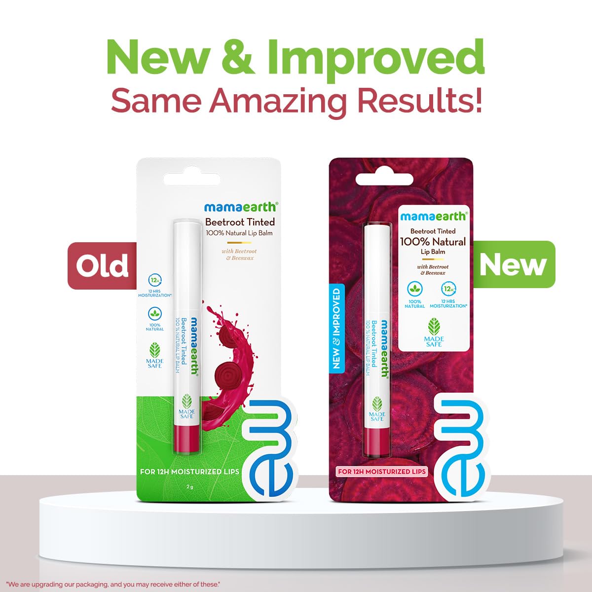 Mamaearth Beetroot Tinted 100% Natural Lip Balm-Natural Pink - 2 gm