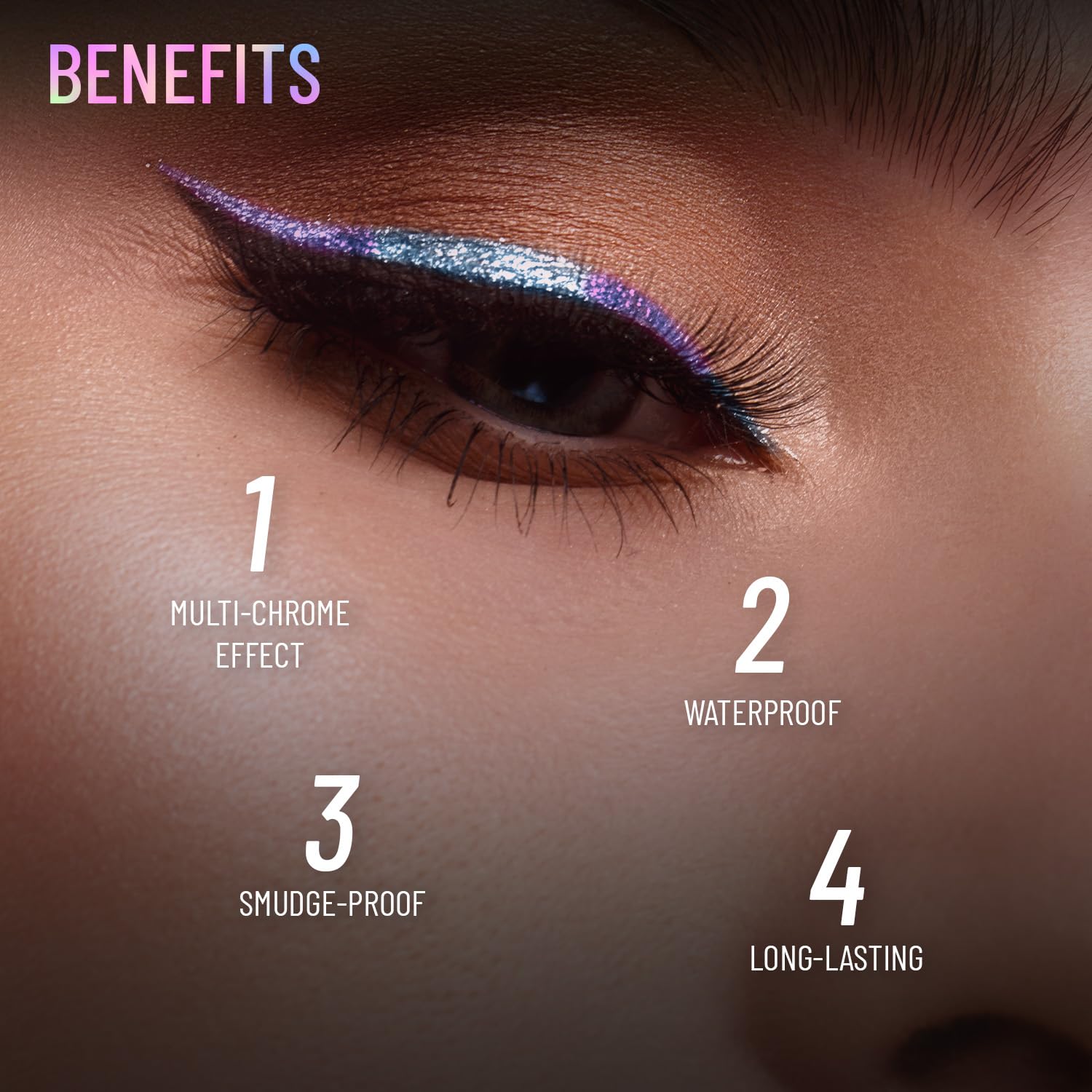 Swiss Beauty Holographic Shimmery Eyeliner | Waterproof, Smudge proof, Long lasting eyeliner with easy application | Shade- Nebula, 0.2g