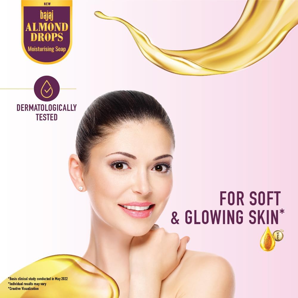 Bajaj Almond Drops Moisturizing Soap 5 X 125g