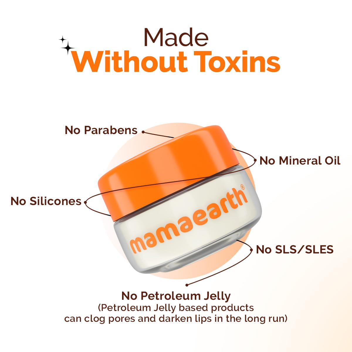 Mamaearth Vitamin C Moisture Therapy Lip Balm SPF 50 with Vitamin C & Honey For Lip Lightening - 15 gm