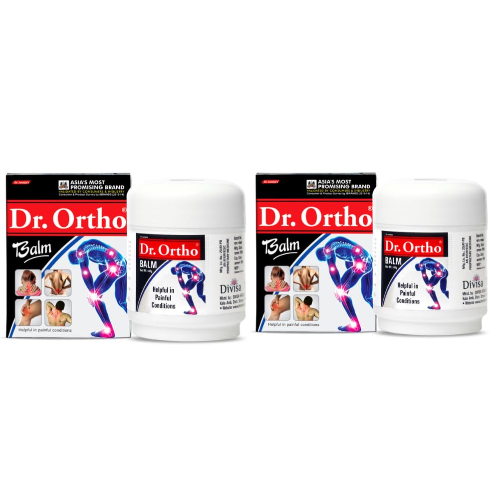 Dr Ortho Balm (40gm, Pack of 2) – 100% Ayurvedic For Joint Pain , Pain Relief