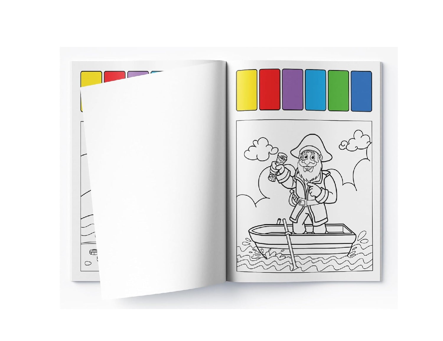 Pick and Paint Coloring Activity Book For Kids: Pirates Paperback – Coloring Book