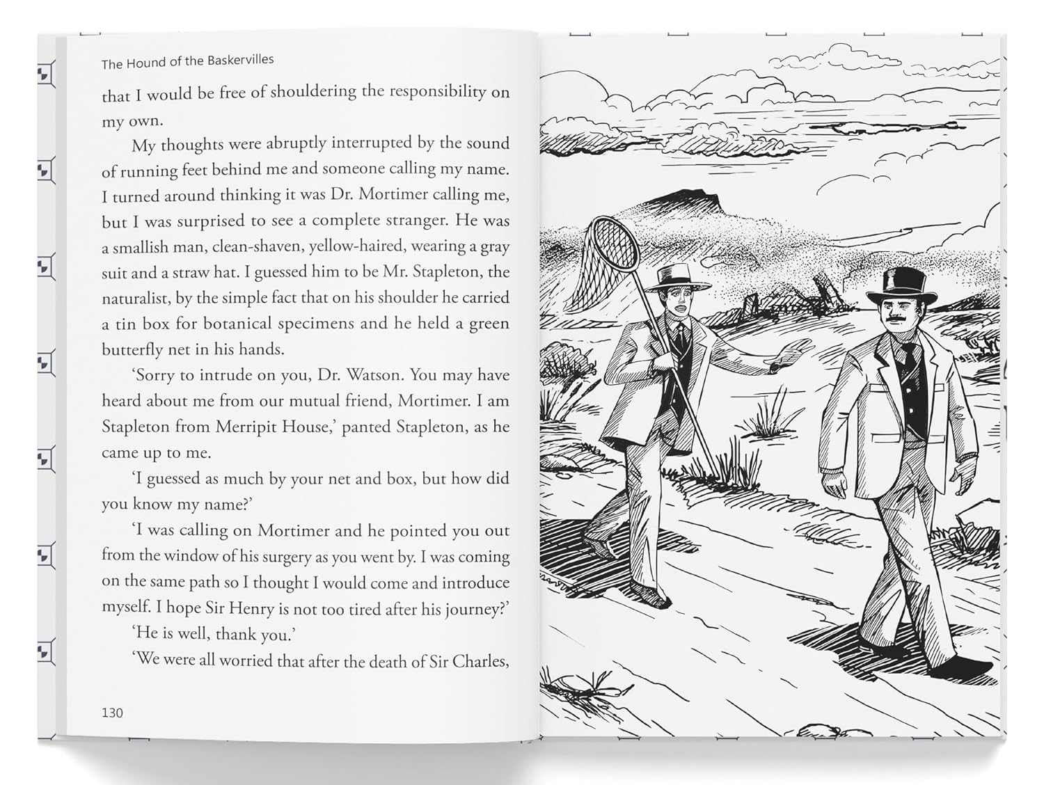 The Hound of the Baskervilles: Illustrated Abridged Children Classics English Novel With Review Questions (Hardback) Book