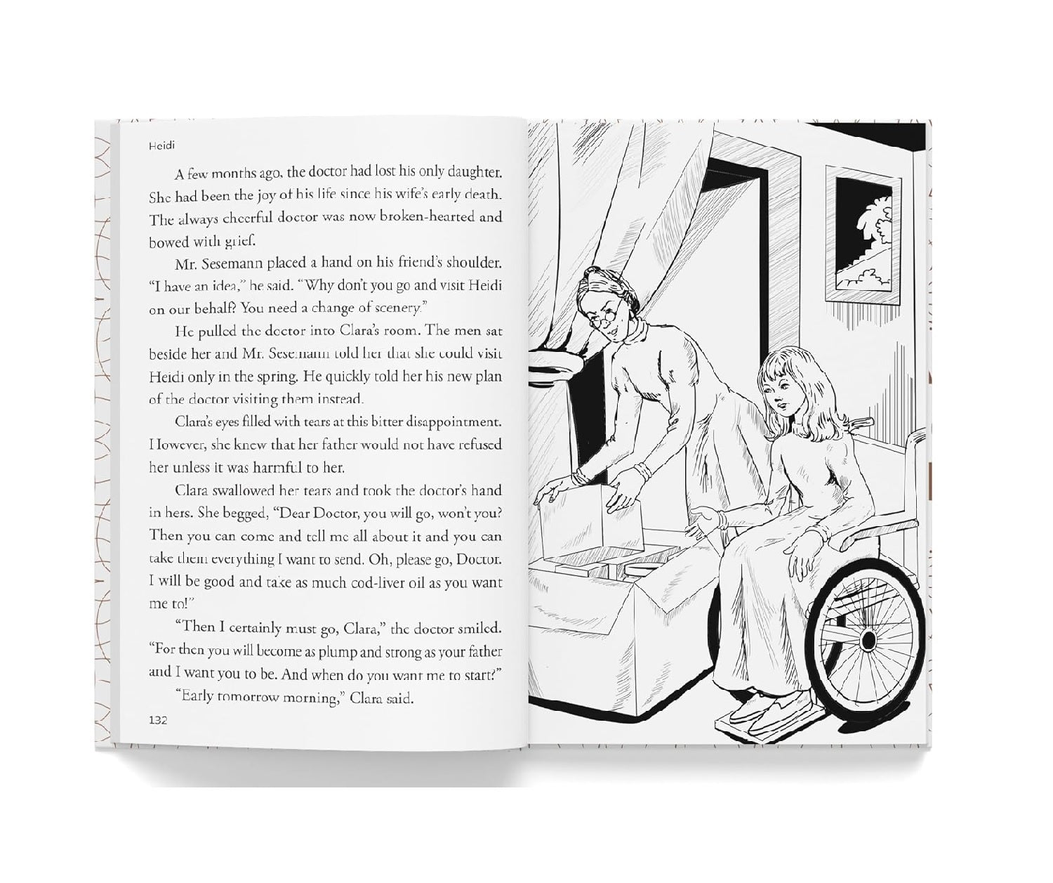 Heidi : Illustrated Abridged Children Classics English Novel with Review Questions Hardcover Book