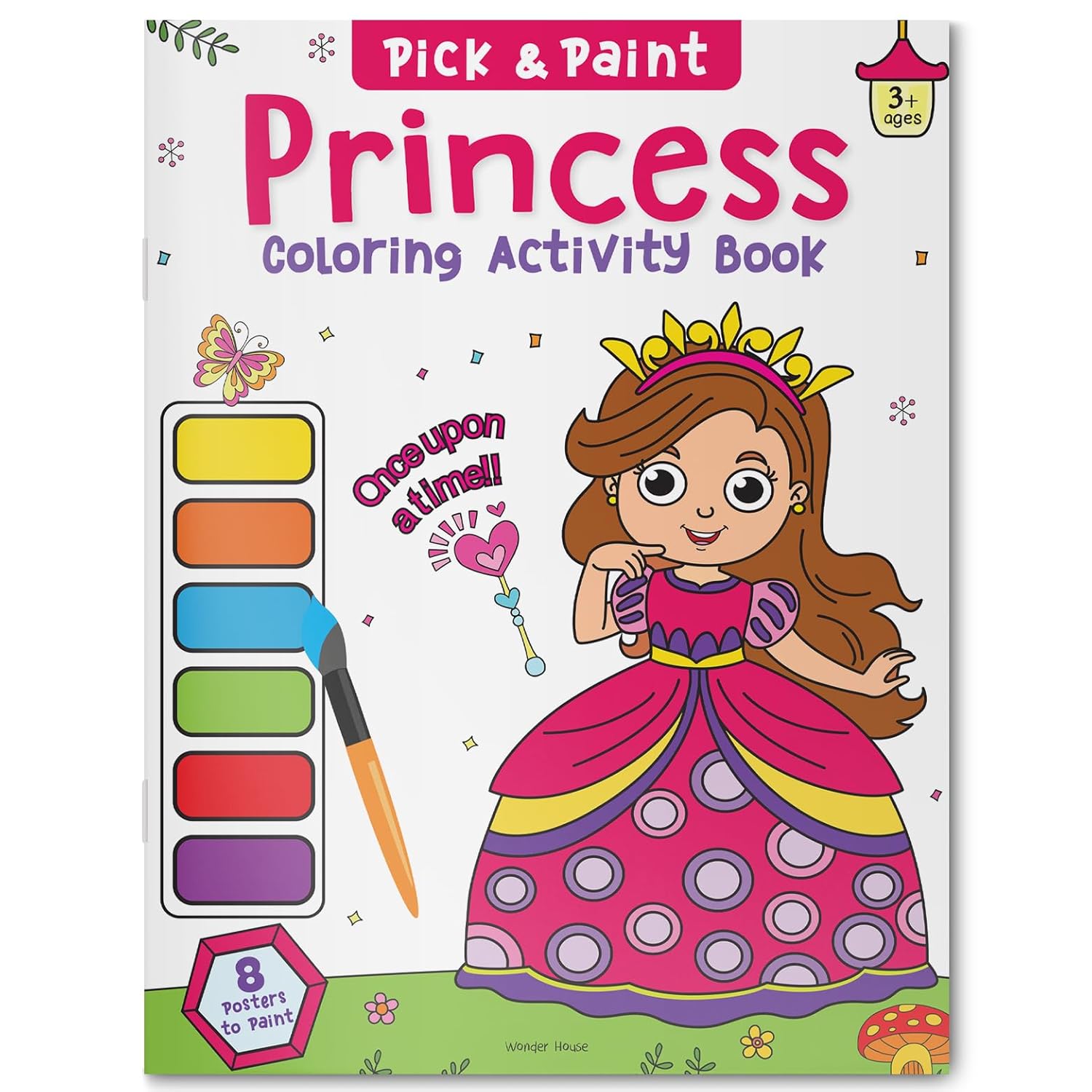 Pick and Paint Coloring Activity Book For Kids: Princess Paperback – Coloring Book