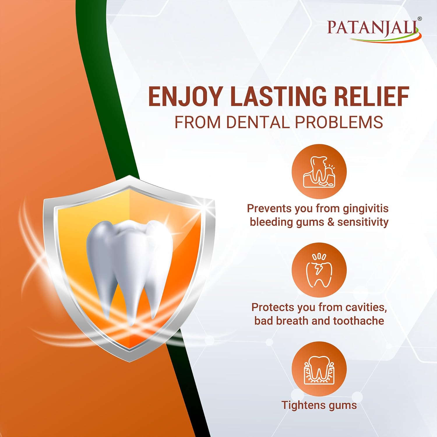 Patanjali Dant Kanti Medicated, Gingivitis, Dental Protection - 100 G