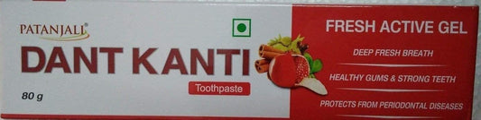 Dant Kanti Herbal Toothpaste fresh active gel 80gm x 2