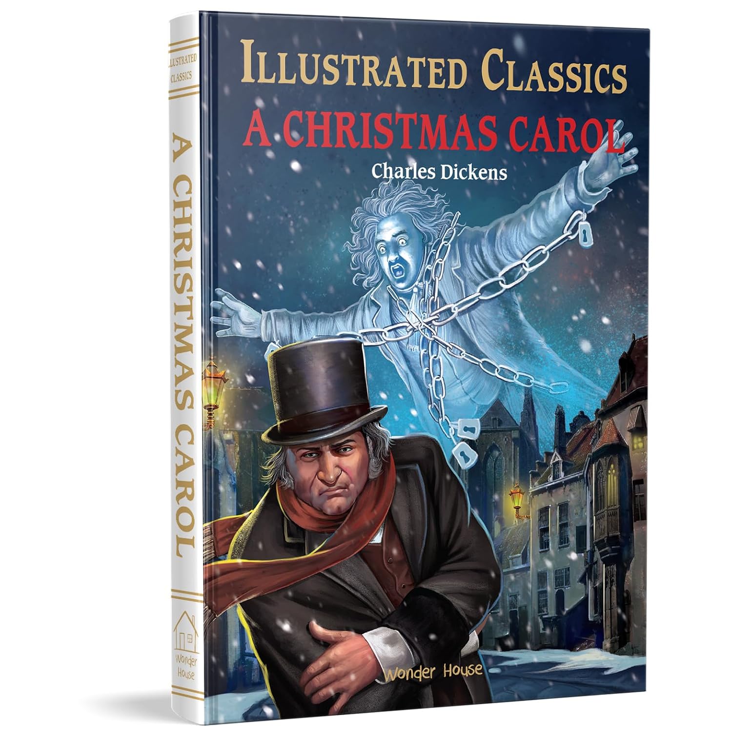 A Christmas Carol: Illustrated Abridged Children Classics English Novel With Review Questions (Hardback) Book