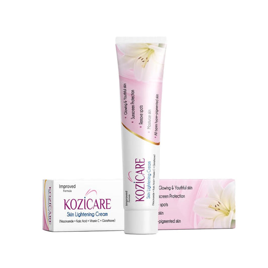 Dark Skin Bleaching Cream Whitening Lightening AHA – Face and Body KOZICARE 15 gm