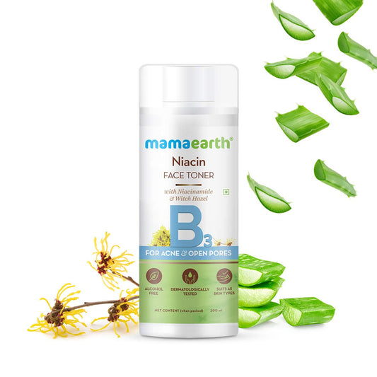 Mamaearth Niacin Toner For Face, with Niacinamide & Witch Hazel for Acne and Open Pores – 200 ml