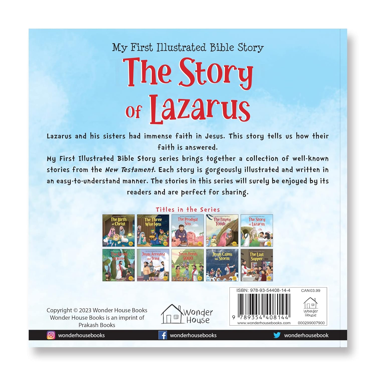 My First Illustrated Bible Story: The Story of Lazarus Paperback  Book