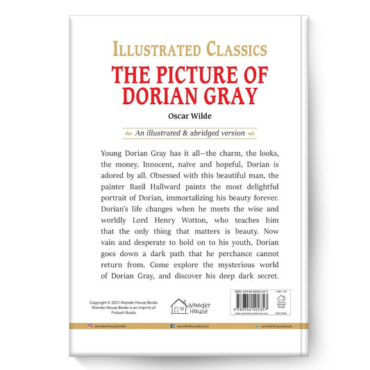 The Picture of Dorian Gray : Illustrated Abridged Children Classics English Novel with Review Questions Hardcover  Book