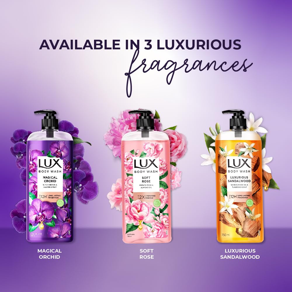 Lux Magical Orchid Bodywash with Black Orchid & Juniper Oil, 750 ml