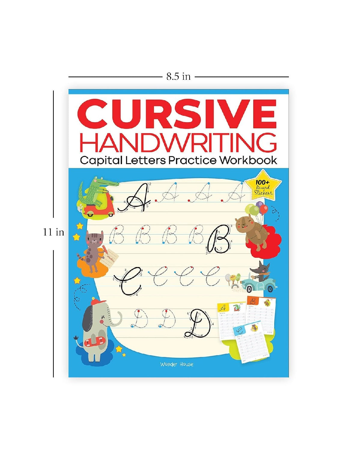 Cursive Handwriting Practice Workbooks (Set of 4): Small Letters, Capital Letters, Joining Letters & Word Families | Level 1 |  Paperback
