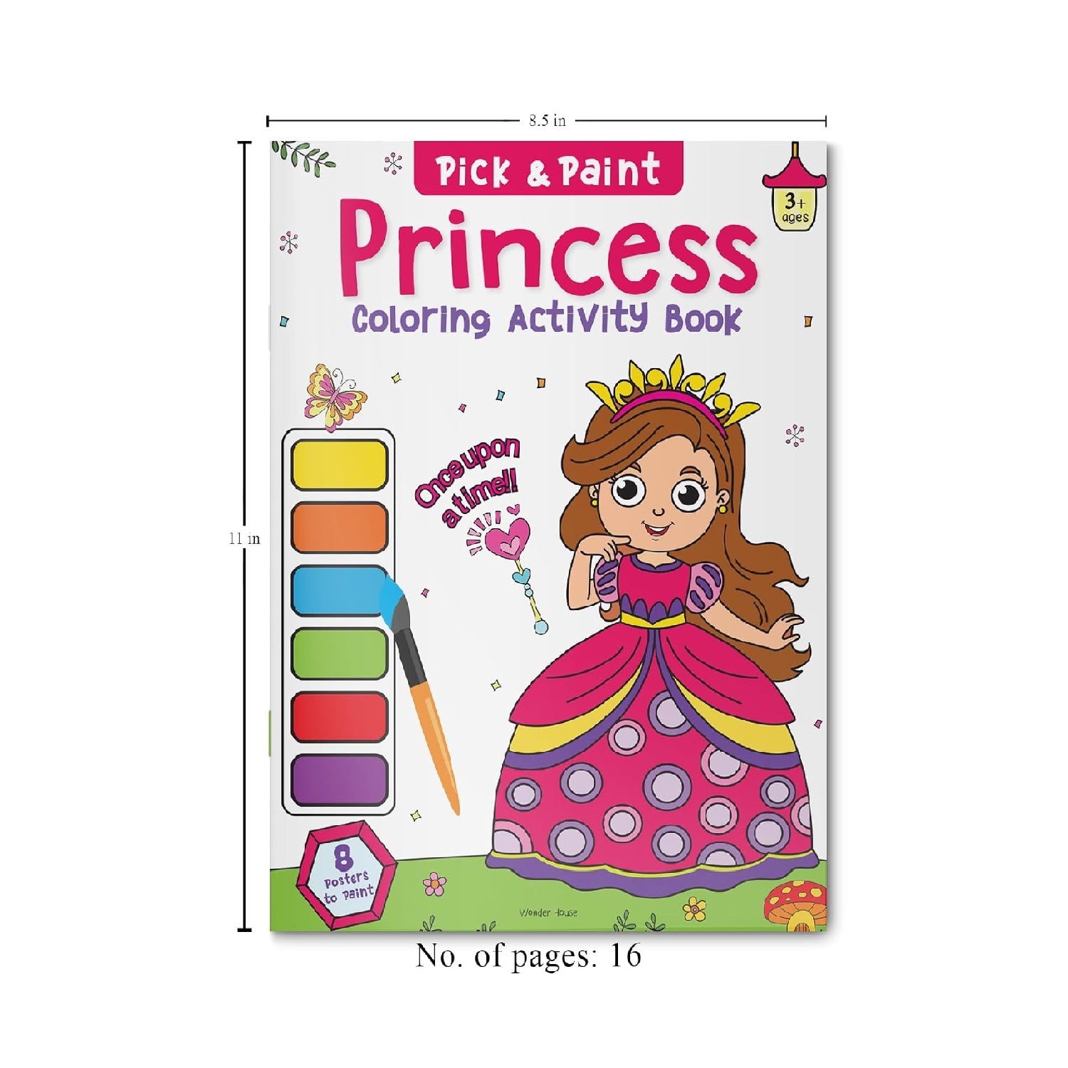 Pick and Paint Coloring Activity Book For Kids: Princess Paperback – Coloring Book