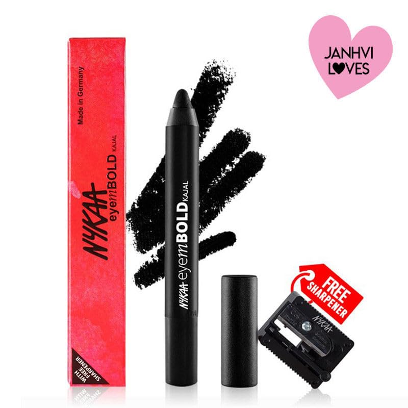Nykaa Eyem Bold Kajal With Free Sharpener - Deep Black 001