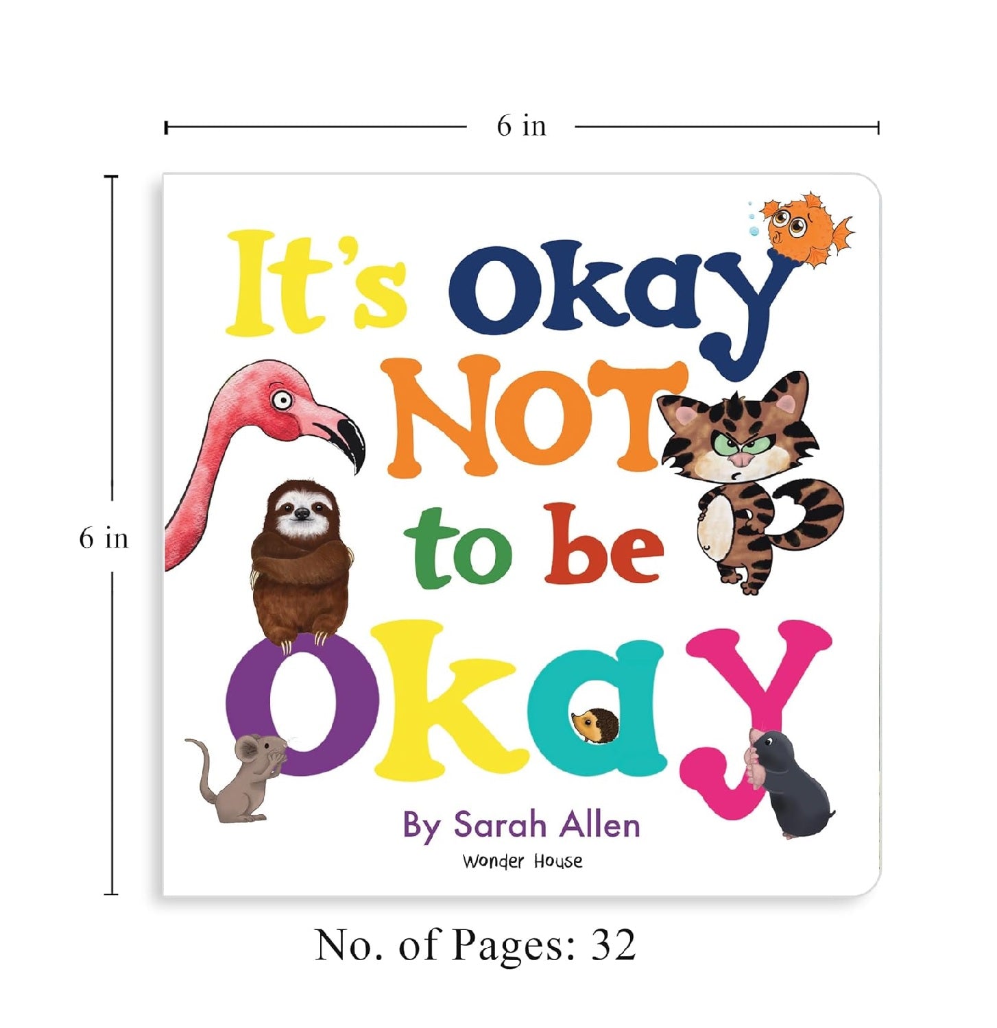 It’s Okay Not to Be Okay – A Gentle Board Book About Feelings for Kids | Hardcover