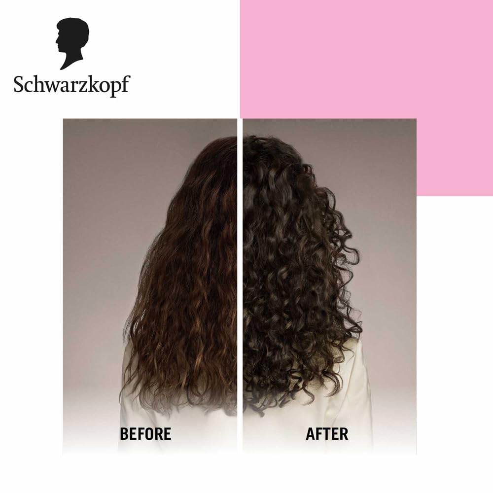 TAFT Schwarzkopf Curl Hold 3 Hair Mousse, For Long Lasting Curls, Weather-Proof Formula With No Stickiness, Heat Protection And Shine, Silicone Free, Lightweight Styler To Controls Frizz, 200Ml