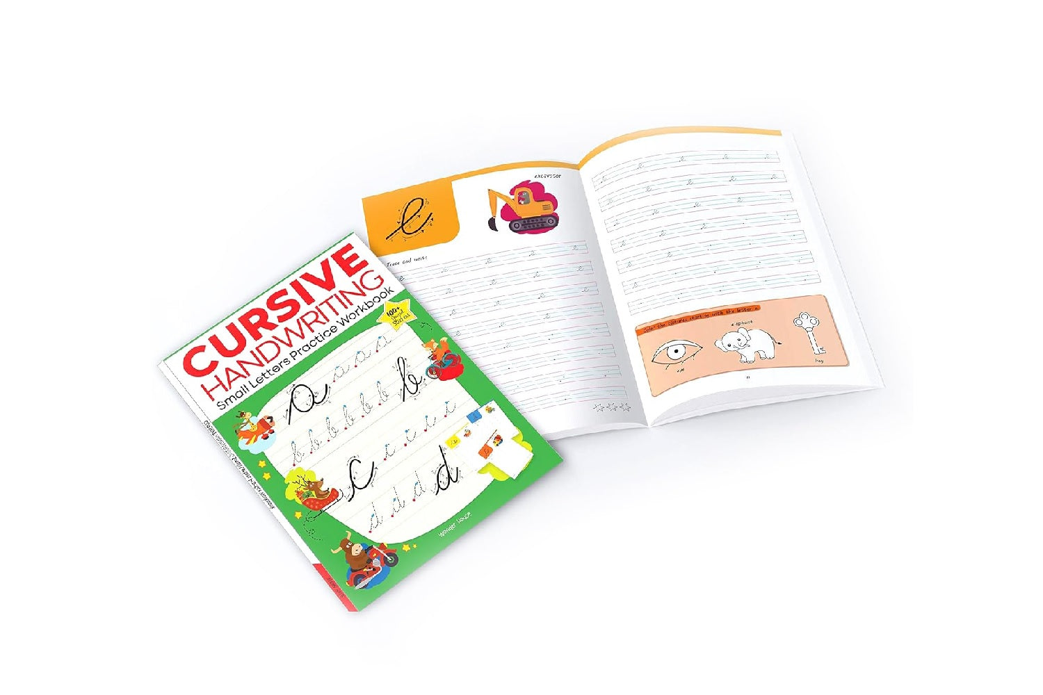 Cursive Handwriting Practice Workbooks (Set of 4): Small Letters, Capital Letters, Joining Letters & Word Families | Level 1 |  Paperback