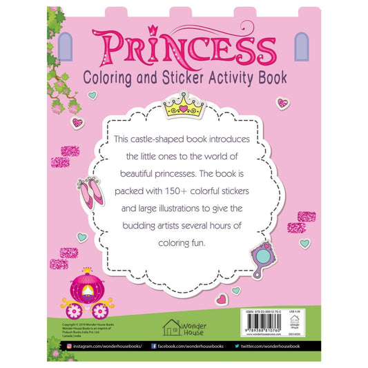 Princesses - Coloring and Sticker Activity Book (With 150+ Stickers) Hardcover