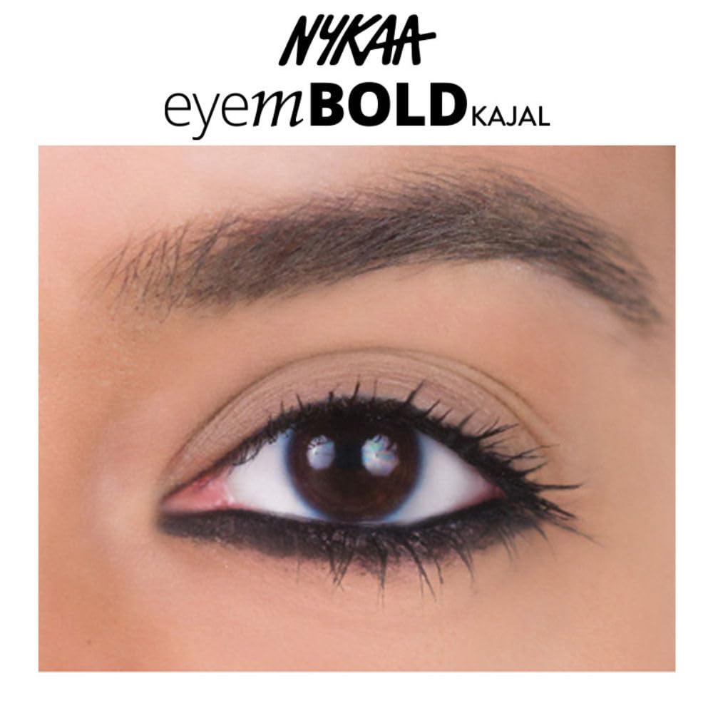 Nykaa Eyem Bold Kajal With Free Sharpener - Deep Black 001