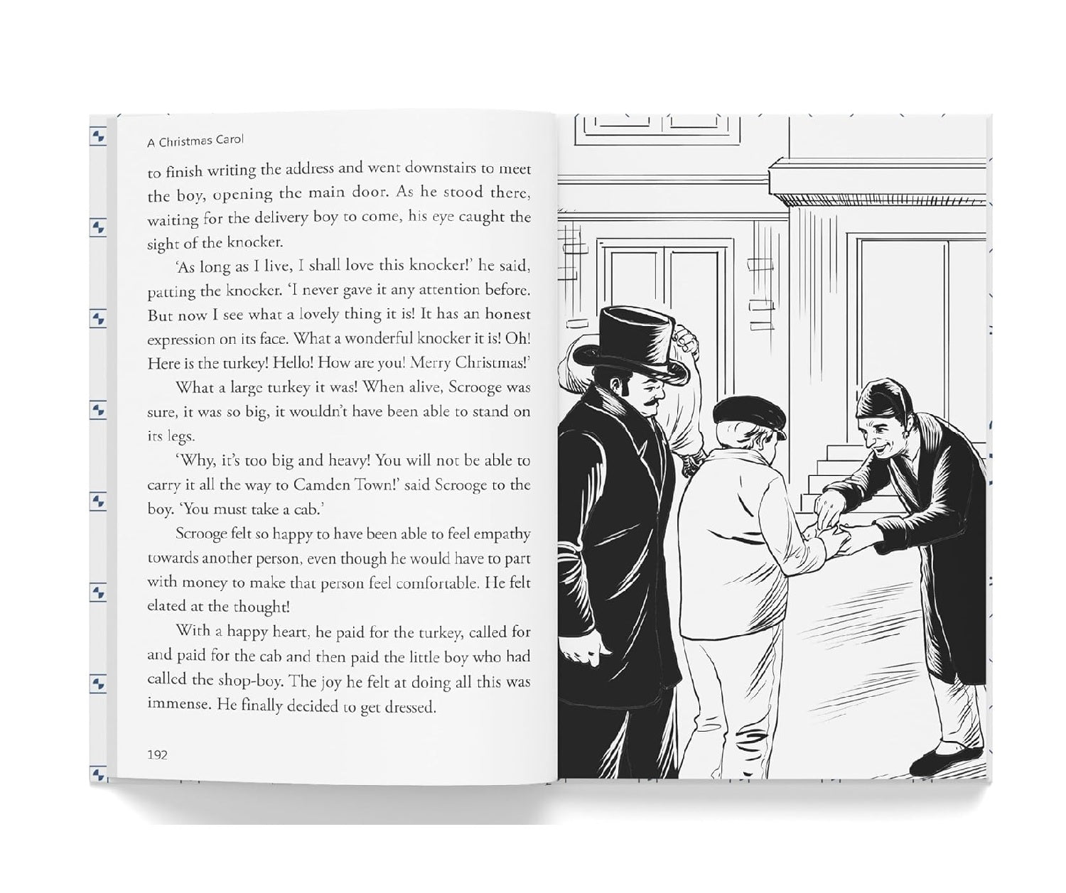 A Christmas Carol: Illustrated Abridged Children Classics English Novel With Review Questions (Hardback) Book