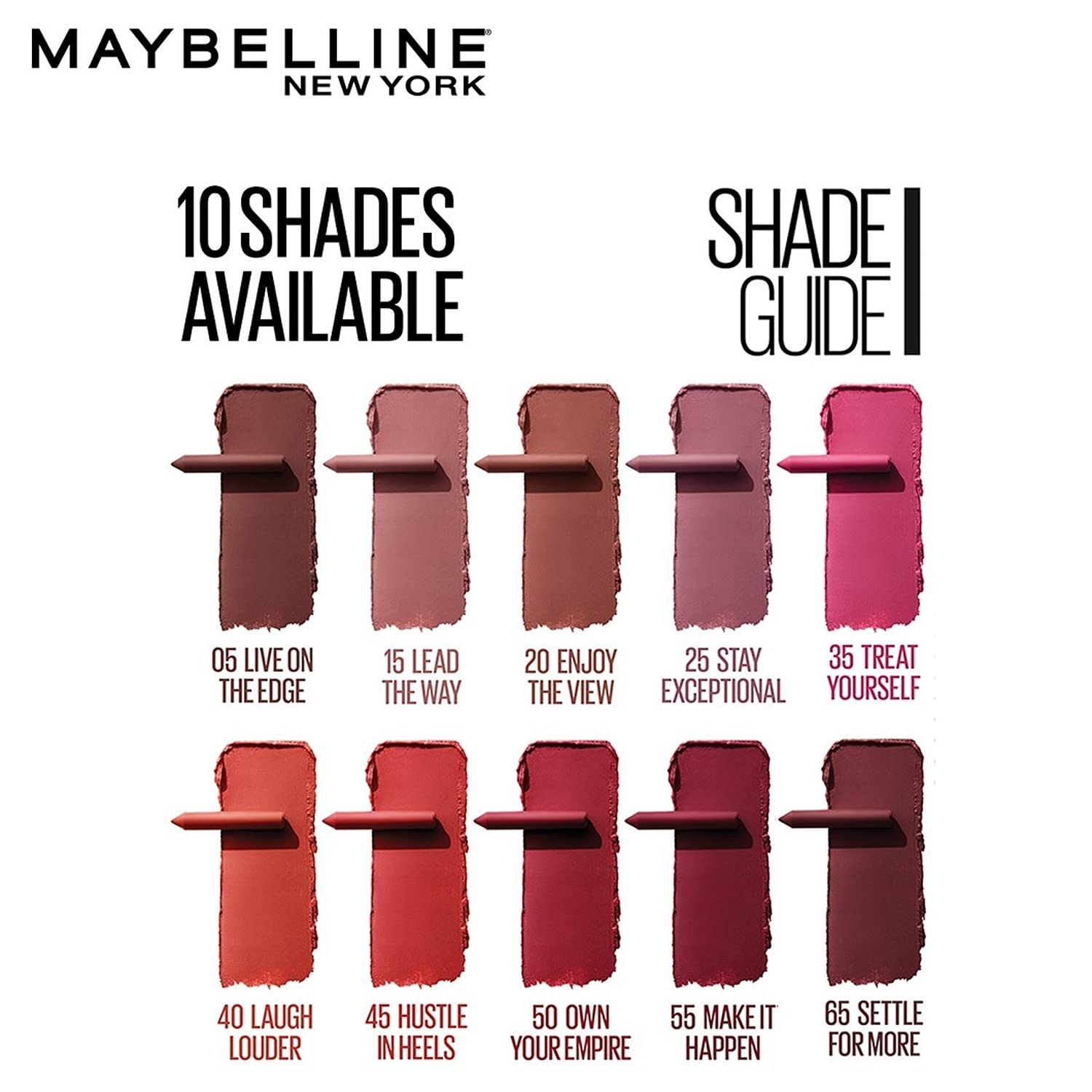 Maybelline New York Matte Ink Crayon Lipstick - 20 Enjoy the View, Matte Finish, Intense Colour, Long-lasting Up To 8 Hours. Maybelline New York Matte Ink Crayon Lipstick is Smudge Resistant | 1.2g