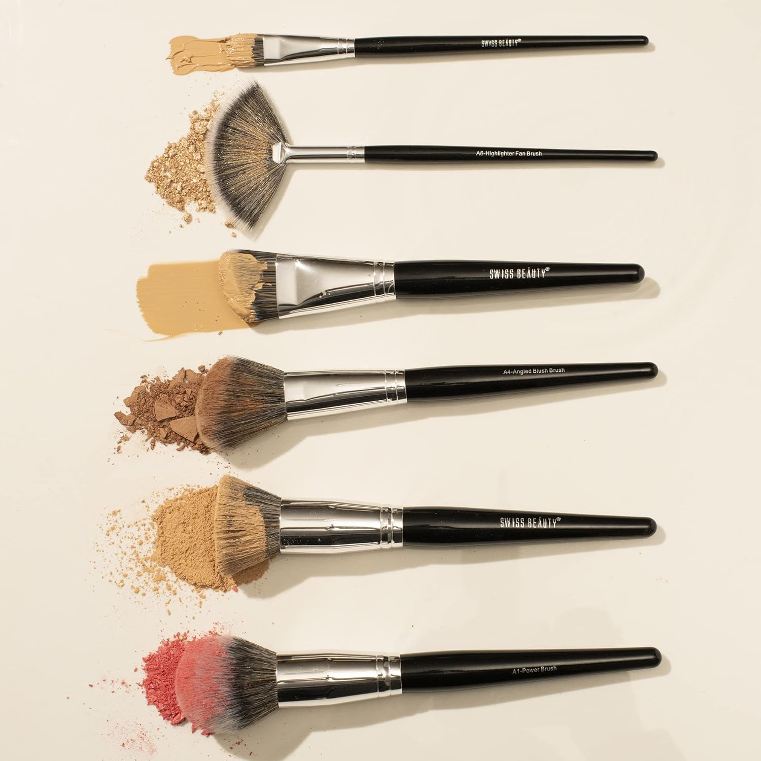 Swiss Beauty Professional Makeup Brush for Face & Eye Makeup| Set of 20 | Soft & Synthetic Bristles | Durable