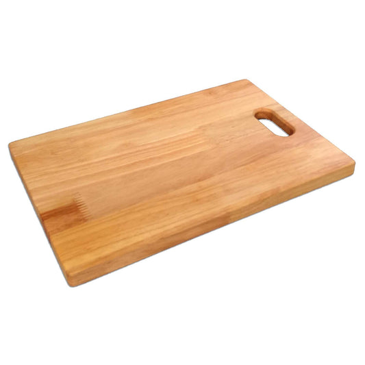 Sunshine Rubber Wood Chopping/Cutting Board Non Slip 12 Inches x 8 Inches with 0.5 Inches Thickness