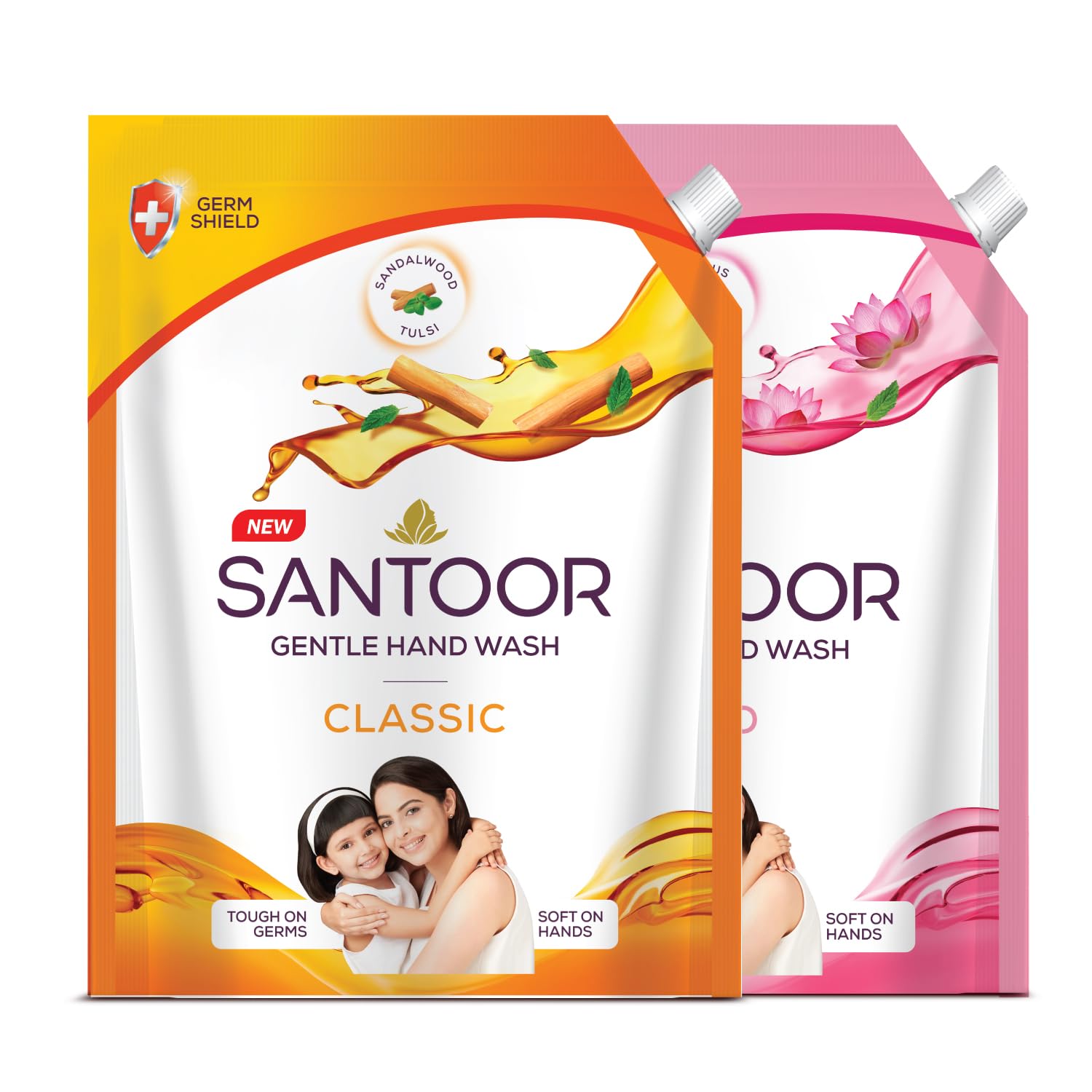 Santoor Mild Gentle Hand Wash 1200ml