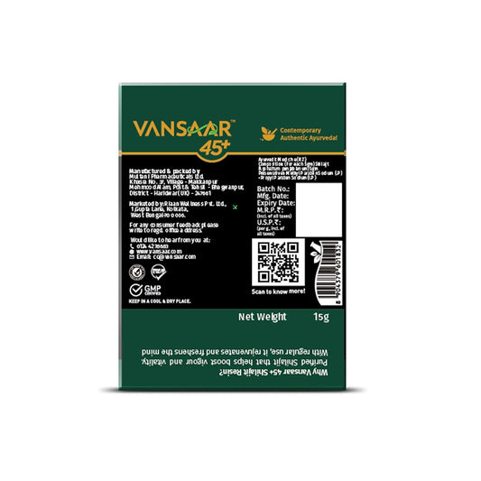 Vansaar Shilajit/Shilajeet Resin, Himalayan Shilajit | For Strength, Stamina & Endurance| Ayush Certified, Lab tested for Purity| Rich in Fulvic Acid & Energy Actives | 15g