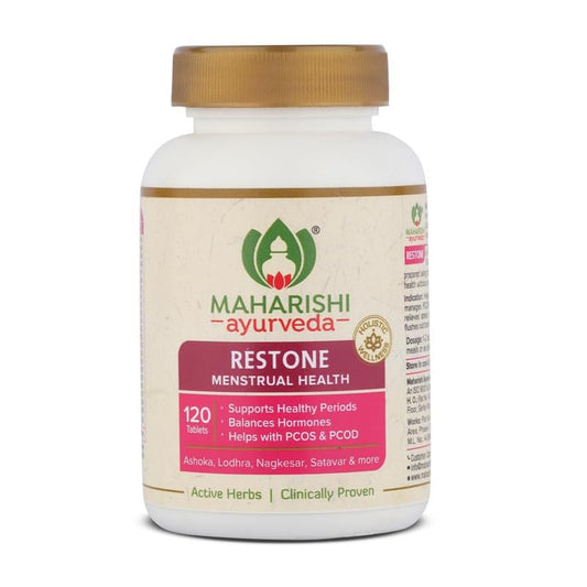 Maharishi Ayurveda Restone Tablets (120 Tablets) For PCOD and PCOS, stress, digestion and metabolism
