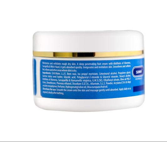 Bakson Sunny Foot Cream With Aloevera, Witch Hazel & Sarsaparilla (100g)