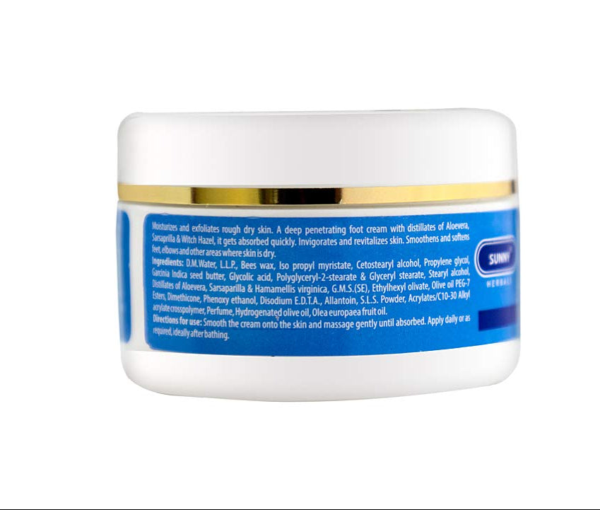 Bakson Sunny Foot Cream With Aloevera, Witch Hazel & Sarsaparilla (100g)