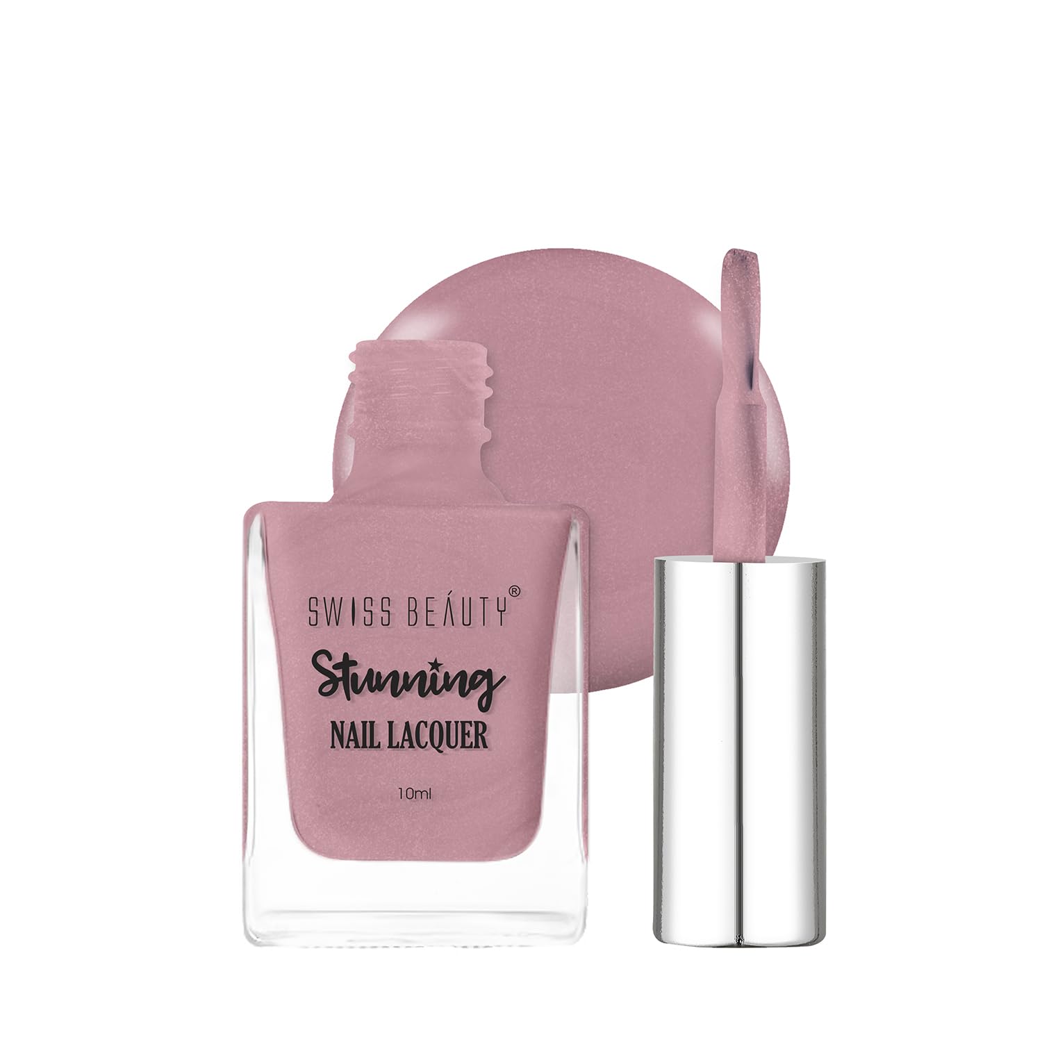 SWISS BEAUTY Stunning Matte Finish Nail Lacquer | Chip Resistant, Quick Drying Nail Paint | Highly Pigmented With High Shine Nail Polish | Shade - Expresso, 12ml
