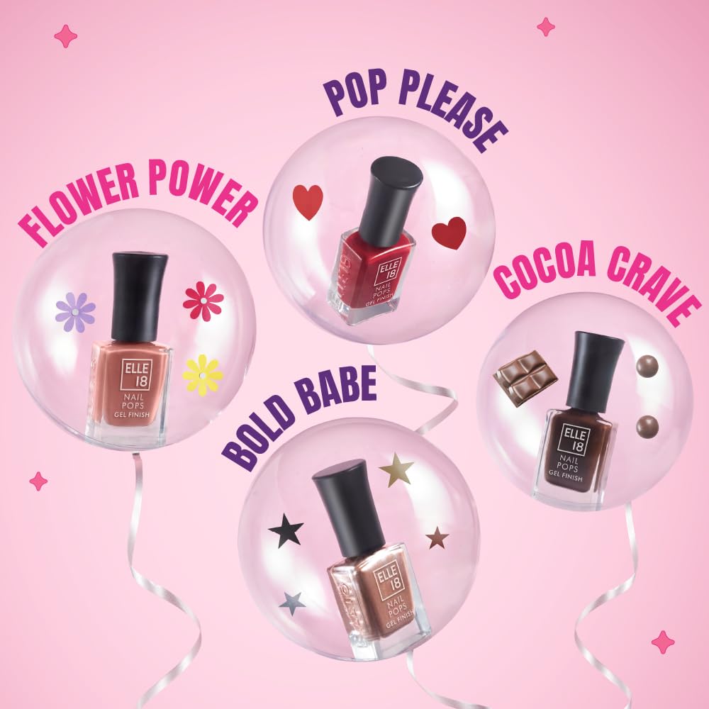 Elle 18 Nail Pop Gel Finish -G6 10ml