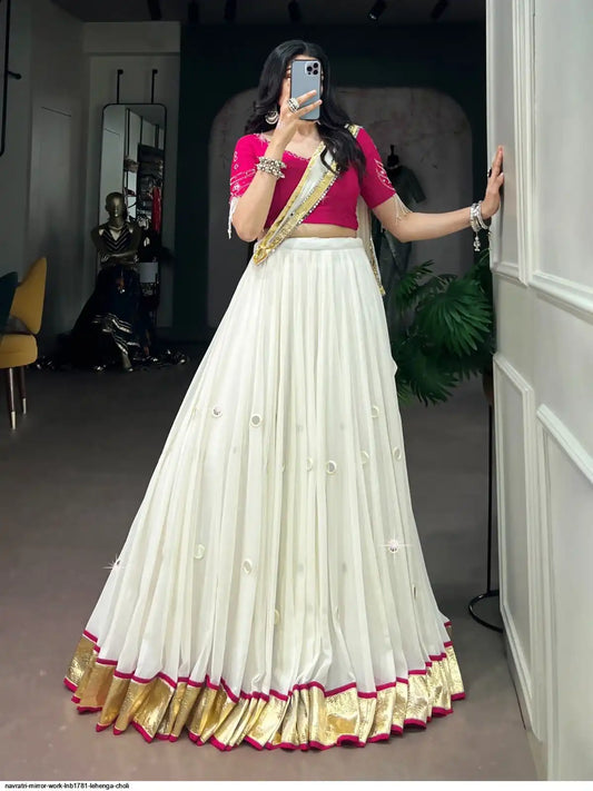 NAVRATRI MIRROR WORK LNB1781 LEHENGA CHOLI