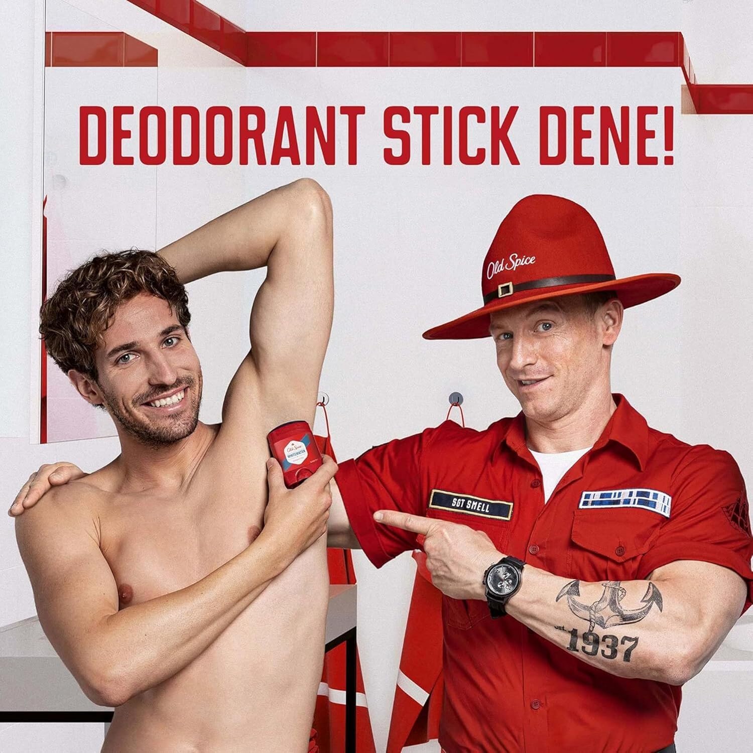 Old Spice High Endurance Whitewater Deodorant Stick for Men Pack of 2 50ml