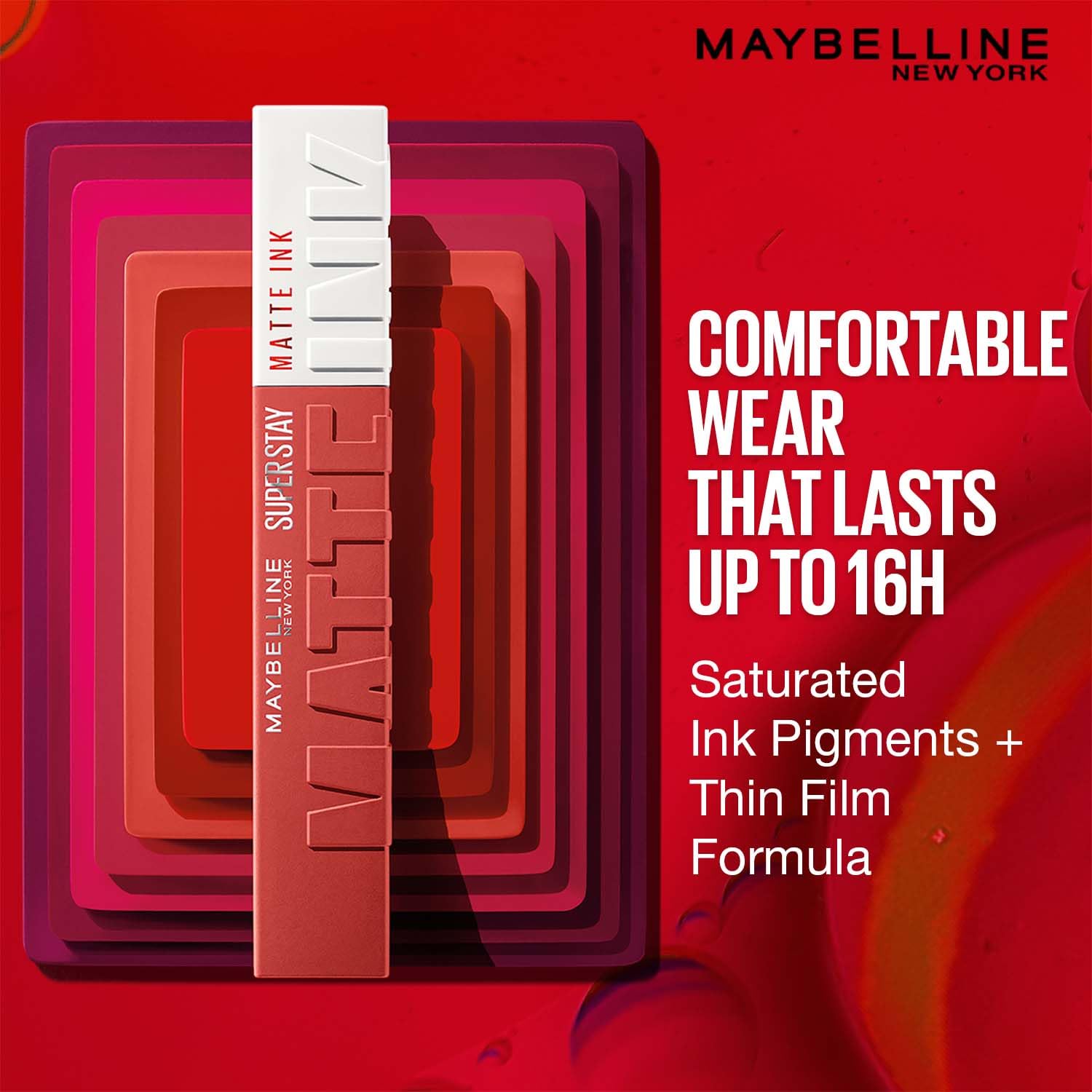Maybelline New York SuperStay Matte Ink Liquid Lipstick - 15 Lover, Highly pigmented, Transfer Proof & Fade Proof. Maybelline New York SuperStay Matte Ink Liquid Lipstick Lasts Up To 16 Hour | 5ml