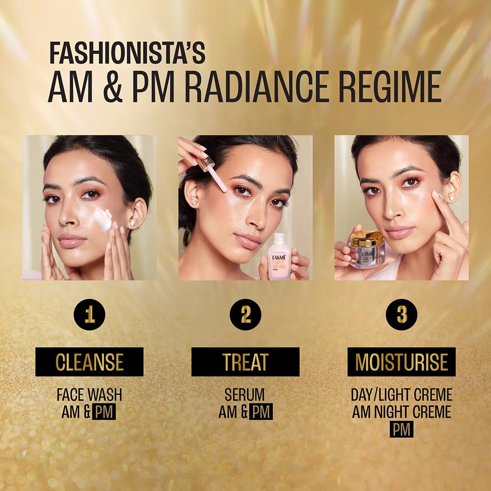 Lakme Perfect Radiance Brightening Facewash with 98% Pure Niacinamide Complex | For Glowing Skin with Glycerin | Known to Reduce Pigmentation | 50gm
