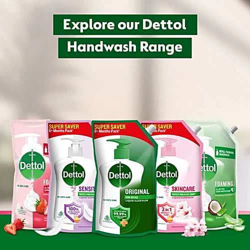 Dettol Skincare Handwash, 175 ml Refill Pack