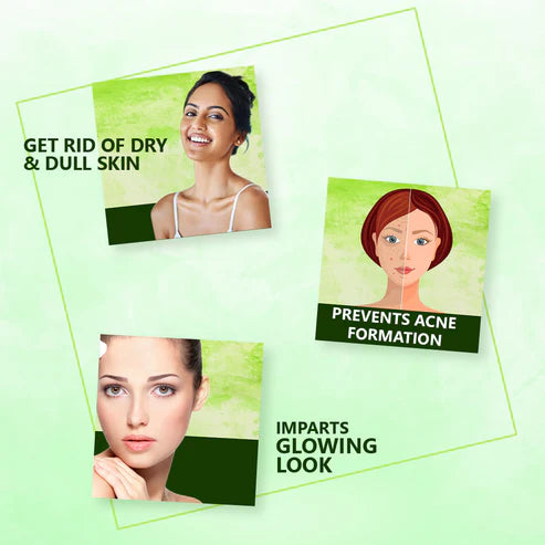 Bakson’s Sunny Apple Pack with Aloe Vera Almond Oil, Green Apple 150gm for scars pimples dark spots